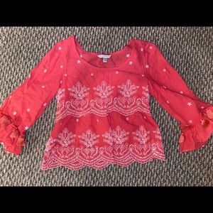 American Eagle crop blouse